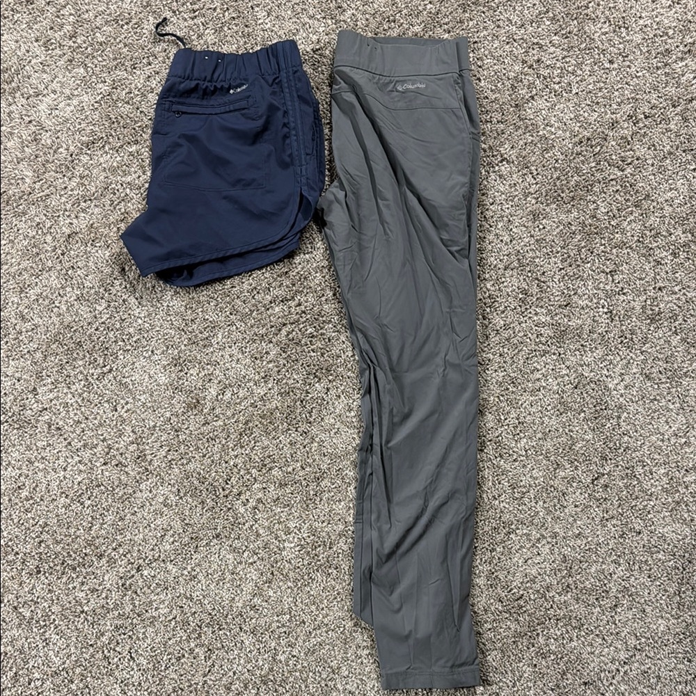 Gray and Navy Activewear Pants Set
